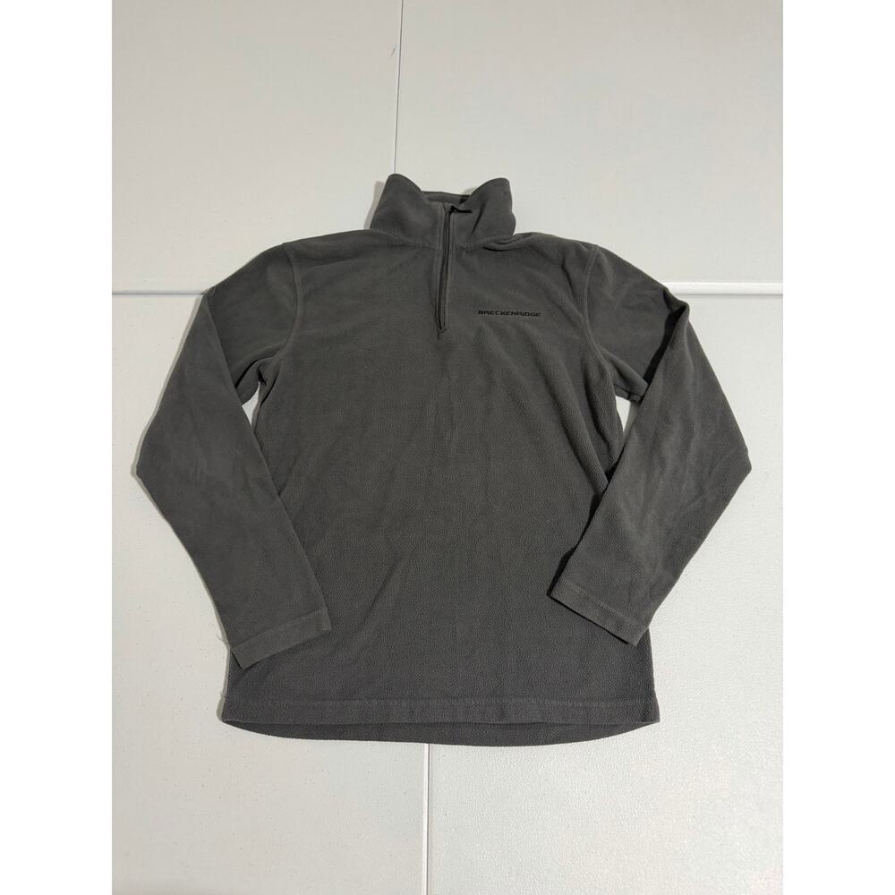 Breckenridge Outfitter Trading Co Performance Fleece Quarter Zip Mens Small Gray